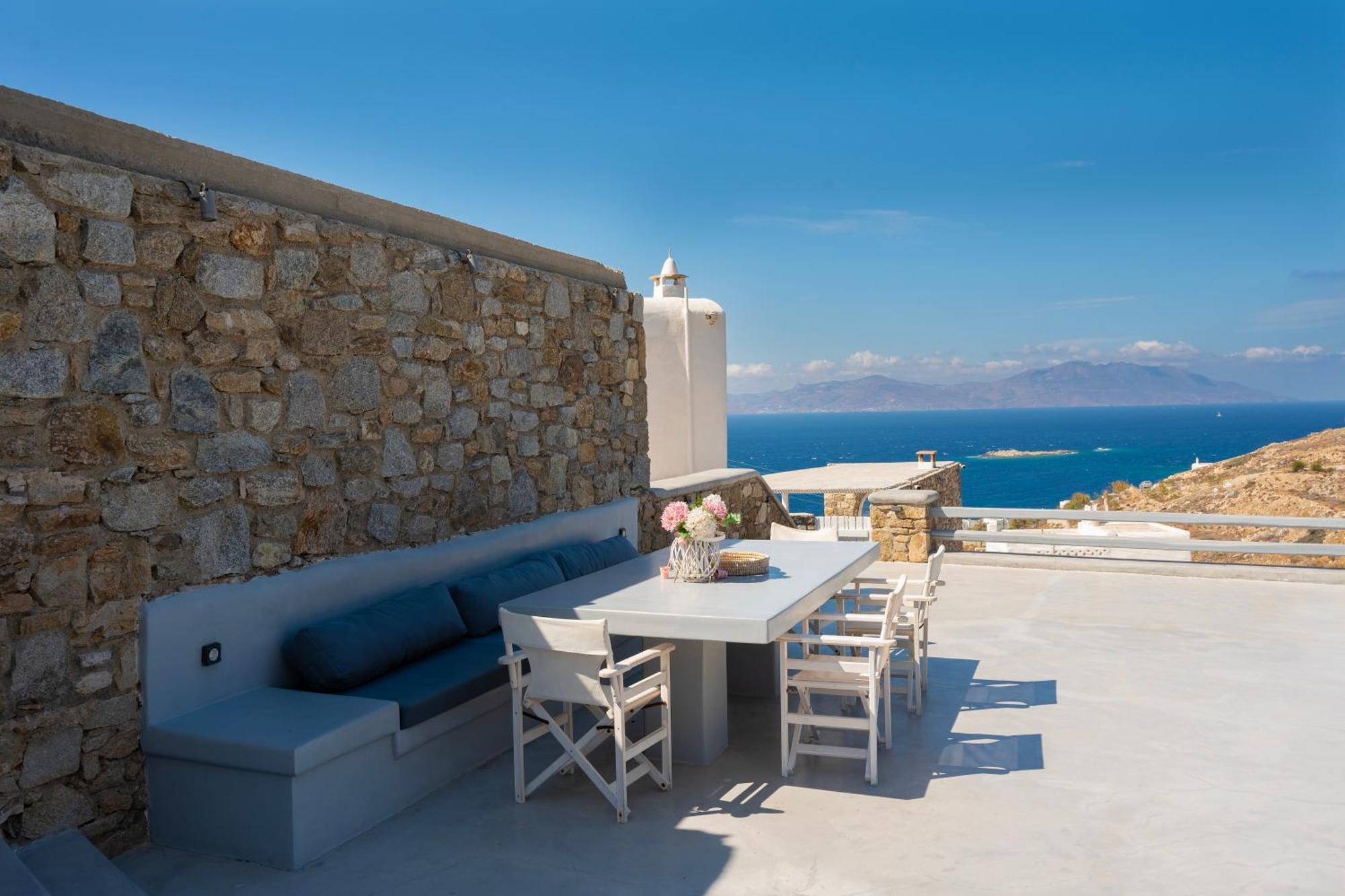 Villa Anema Mykonos - Blue Views Mykonos Villas Mykonos Town Ngoại thất bức ảnh